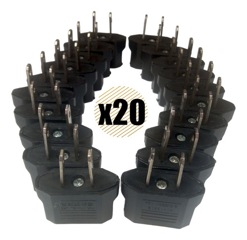 Adaptador Conector Enchufe Europeo Americano Pack 20 Pzas