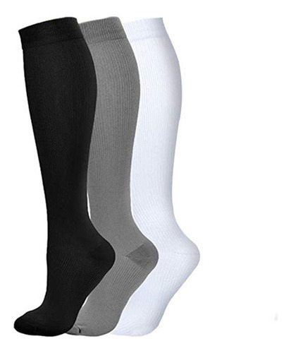 A Calcetas De Compresión For Correr 3pares De 20-30mmhg