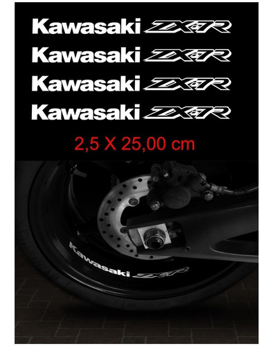 Kit Adesivos Interno Centro Roda Moto Kawasaki Zx7r Ca-10046