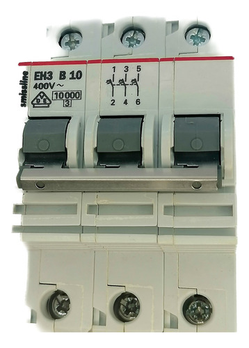 Breaker Riel Smissline 3polos 10 Amp 