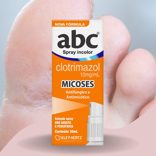 Kit C2 Abc Micoses E Fungos Spray 30ml Abc Kley Hertz