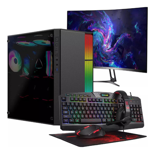 Kit Pc Gamer Monitor23.8 Ryzen 3 3200g Ram8gb Ssd5000gb Wifi