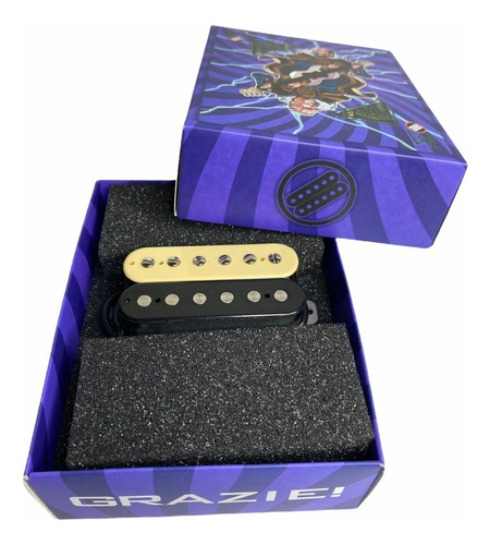 Captador Malagoli Custom 59 Braço Zebra Timbre Gibson Rock