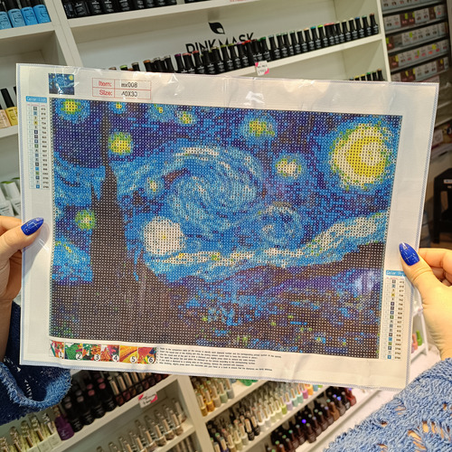 Diamond Painting Arte Con Diamantes Noche Estrellada 30x40