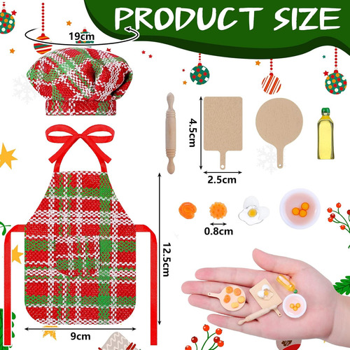 Hungdao Juego De Accesorios De Elfo De Navidad, Mini Elfo, P