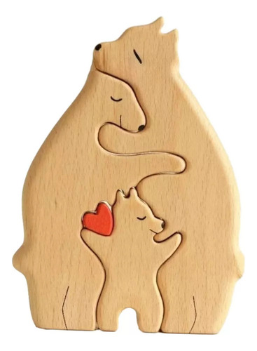 Fe Puzzle De Madera For Bear Family, Bears Of