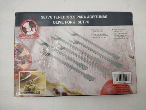 6 Tenedores Palillos Pincho Aceituna Smart Cook X. 1662 Xavi