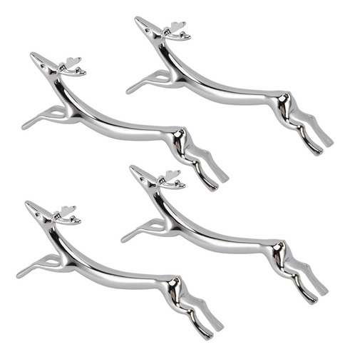 4 Peças De Suporte De Palitos Prateado Para Talheres Galvani
