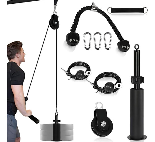 Sistema Cable Con Polea Ejercicio Gimnasio Triceps Brazo Diy