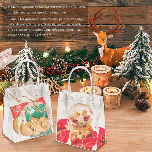 Sacola Reutilizavel Rafia Kit 12 Sacola Biodegradavel Natal