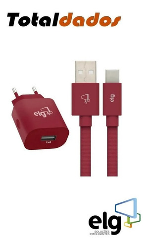 Imagem 2 de 6 de Kit De Parede Universal 1 Saída Usb + Cabo 1 Metro Ktc10wch