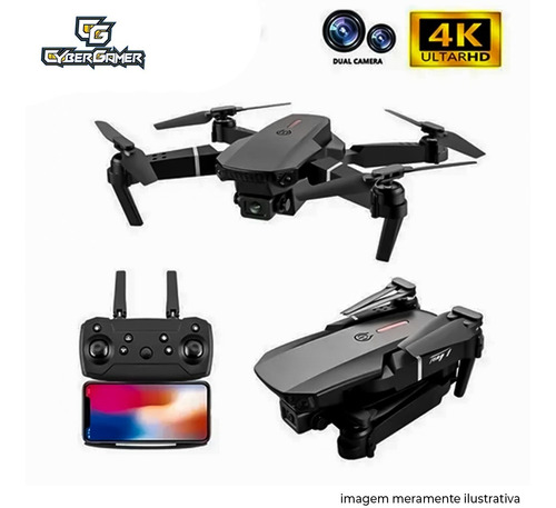 Imagem 6 de 6 de Drone 4k Hd Câmera Profissional Fotografia Aérea Wifi 360º