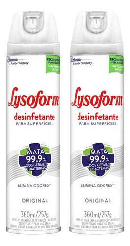 Lysoform Spray Desinfetante 360ml Promoção