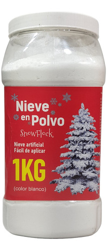 Snoflock Premium 1 Kl Nieve Adhiere Arbol De Navidad Nuevo