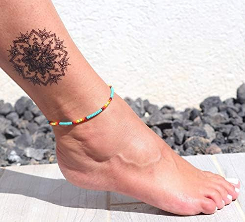 Tobillera Para Mujer, Tobillera Bohemia Con Cuentas De Estil