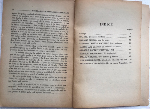 Novela De La Revolución Mexicana (Usado)