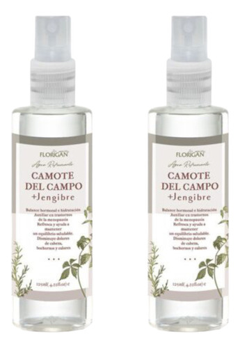 Agua Refrescante Camote & Jengibre 125ml Florigan® (2 Pzas)