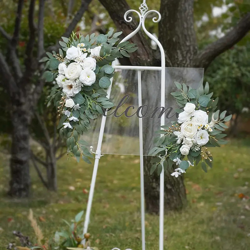 Respaldo De Silla En Forma De X, Diseño De Flores, Ramo De F