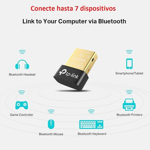 Adaptador Bluetooth Usb Nano Tp-link Ub400 Para Notebook Pc