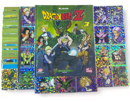 Álbum Dragonball Z3 Saga De Cell Tapa Dura Completo A Pegar 