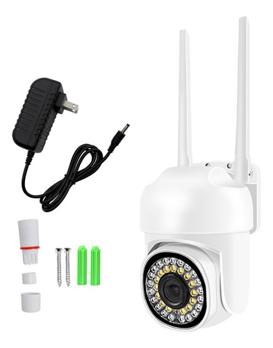 2.4g Camara De Vigilancia Inalambricas Seguridad Wifi 1080p Blanco