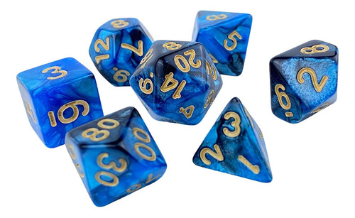 Juego De Mesa Familiar D10 D20 De Dados Acrílicos Novedosos