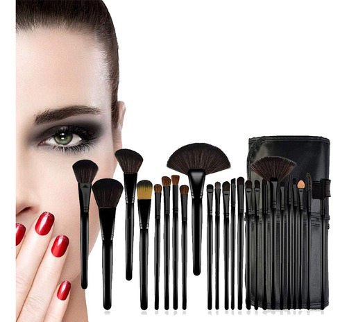 Brocha De Maquillaje De 24 Piezas, Profesional, Suave Y Agra