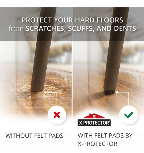Almohadillas De Muebles De Fieltro De Tornillo X -protector