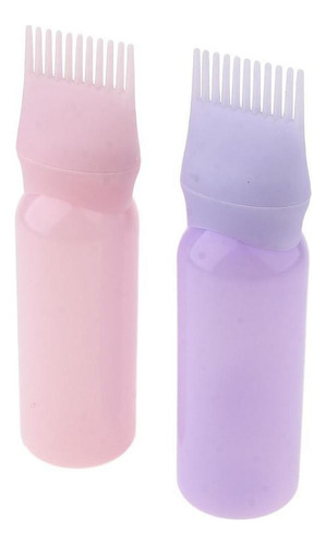 # 2x Botellas De Colorante Para Salón Brocha De Dispensador
