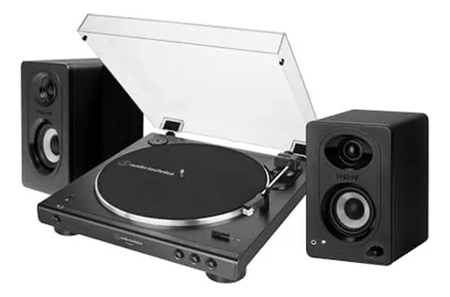 Tocadiscos Bluetooth Audio-technica At-lp60xbt (negro) + Mon
