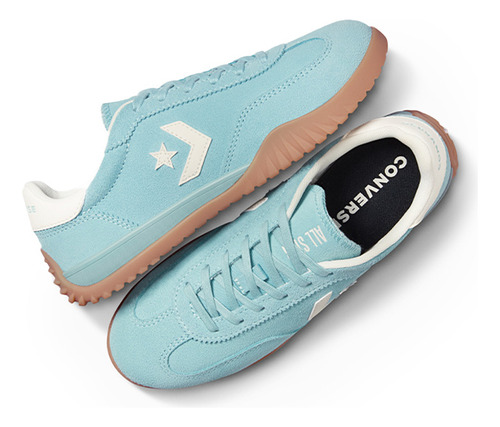 Zapatilla Converse Run Star Trainer Mujer Celeste - Blanco
