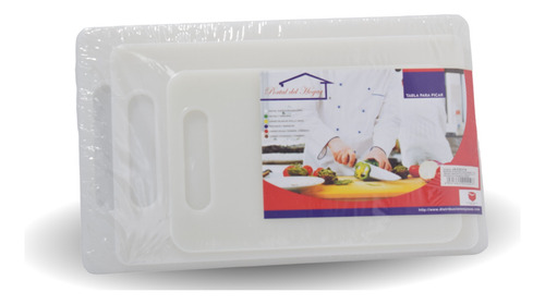 Juego De Tabla Para Cortar Y Picar Set X 3 Blanco