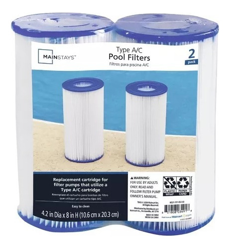 Mainstays Filtro Universal 10cm X 20 Cm 2pz