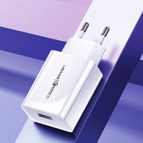 Ficha Cargador De Pared Carga Rapida 18w Adaptador Usams Ax®