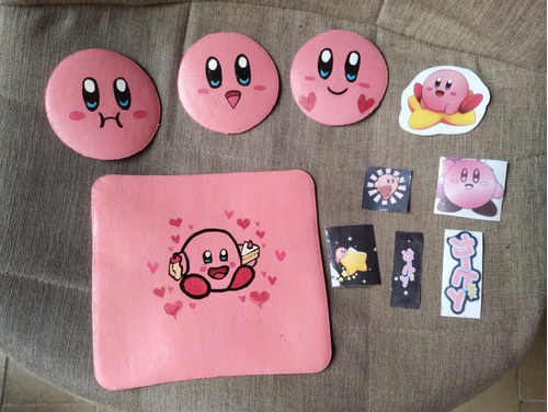 Adorno Decoración Kirby Pintado A Mano