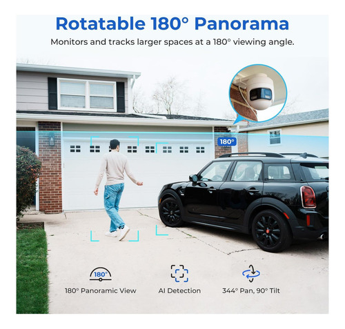 Câmera De Tomada Wifi Imilab Ec6 35k Com Vista Panorâmica