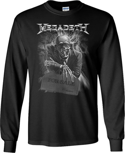 Megadeth Playeras Manga Larga Para Hombre Y Mujer D3