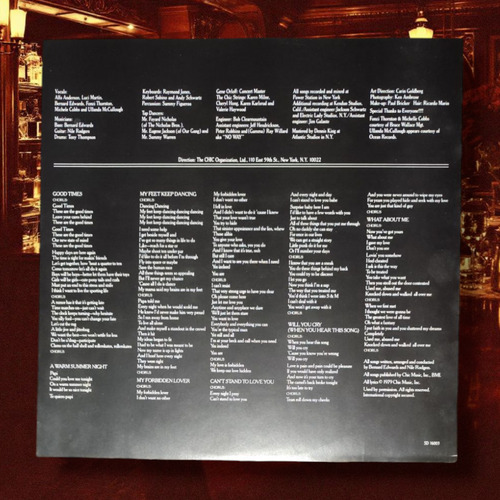 Chic Risqué Good Times Lp Vinilo Japón Nm Obi 1979 Estándar