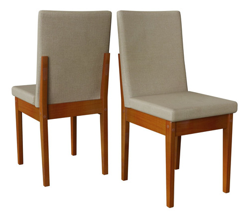 Conjunto Mesa De Jantar 4 Lugares Madeira Mesa Cf