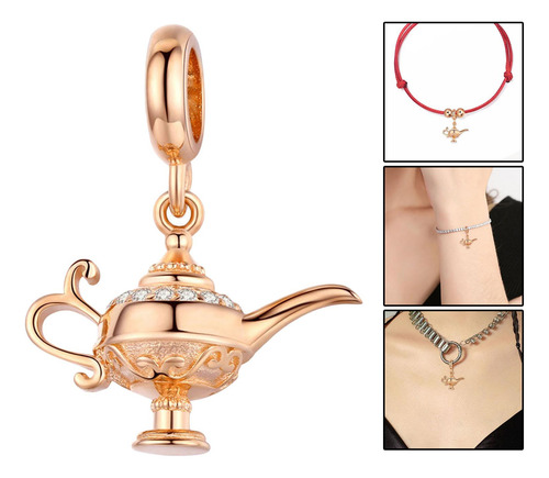 Lámpara Mágica Decorativa Colgante Collar Oro Rosa