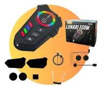 Comprar Lunari Ecom Intercomunicador Capacete Bluetooth Fone De Ouvido Para Capacete Bluetooth Motoqueiro Headset Rgb Sem Fio