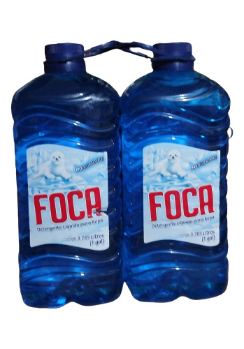 Detergente Líquido Foca 2 Botellas De 1 Galón