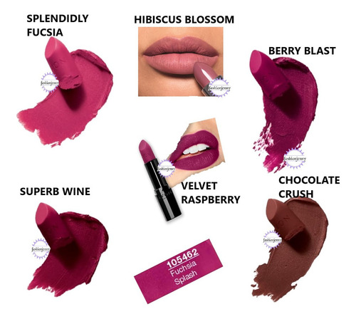Labial Ultra Mate Y Mate Efecto Seda Avon Con Fps 15 Color Velve raspberry