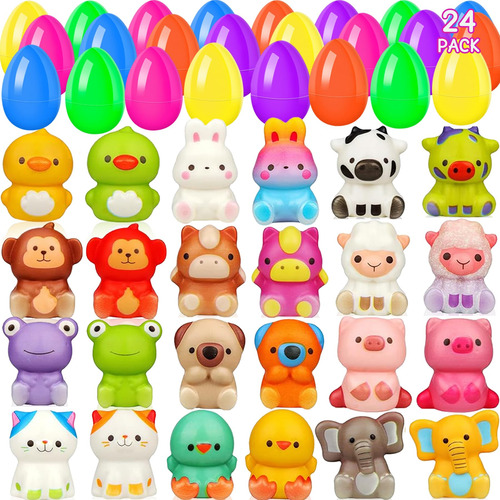 Huevos De Pascua Rellenos Con Juguetes De Animales Blandos P