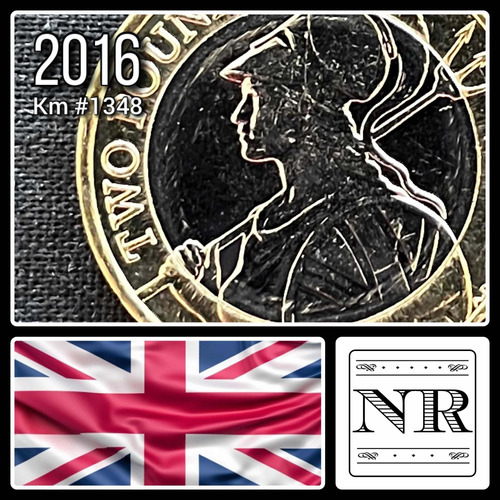 Inglaterra - 2 Libras - Año 2016 - Km #1348 - Britania
