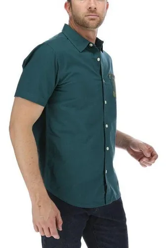 Camisa verde petroleo hombre sale