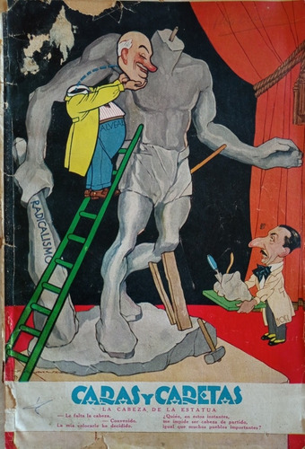 Caras Y Caretas N° 1833 Nov. 1933 Sin Contratapa A0444 (Usado)