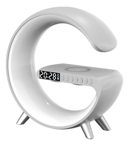 Luz Nocturna Led Con Altavoz Bluetooth De Carga Inalámbrica