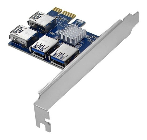 Placa Pcie 4 Puertos Usb Para Risers Ideal Mineria Cripto