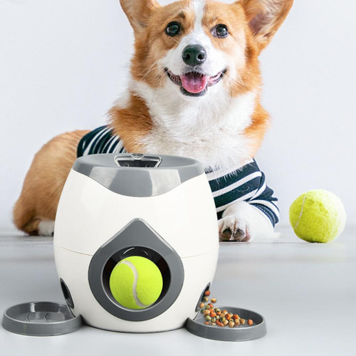 1 Máquina De Tenis Interactiva Para Perros, 2 Pelotas Y 1 Cu